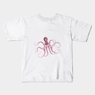 Pink octopus Kids T-Shirt